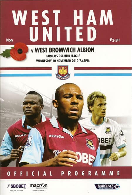 West Ham United FC v West Bromwich Albion FC 